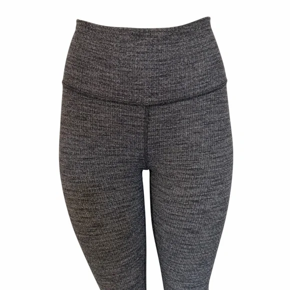 Lululemon Wunder Under high waisted full length Gray knit Leggings size 8 - Picture 7 of 9
